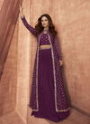 Wine Colour Sayuri Empress 9513 Designer Fancy Festive Wear Ready Made Collection 9514